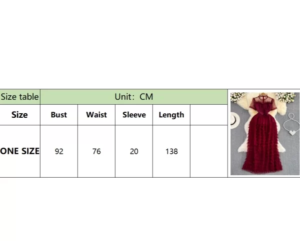 LE2146 Summer Vintage Style Socialite Party Tulle Evening Gown Stand Collar Lace Patchwork A-Line Cake Dress Elegant Long Dress - Image 6