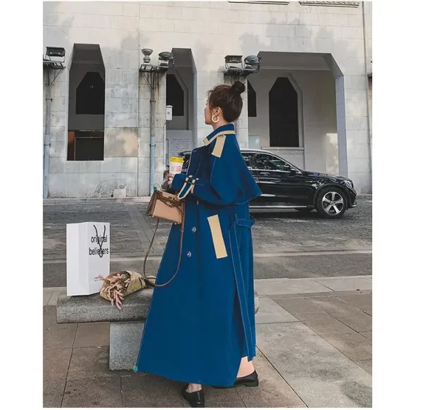 LE4572 2025 Spring and Autumn New Design Sense With Popular Temperament Goddess Fan High-End Atmospheric Coat - Image 4