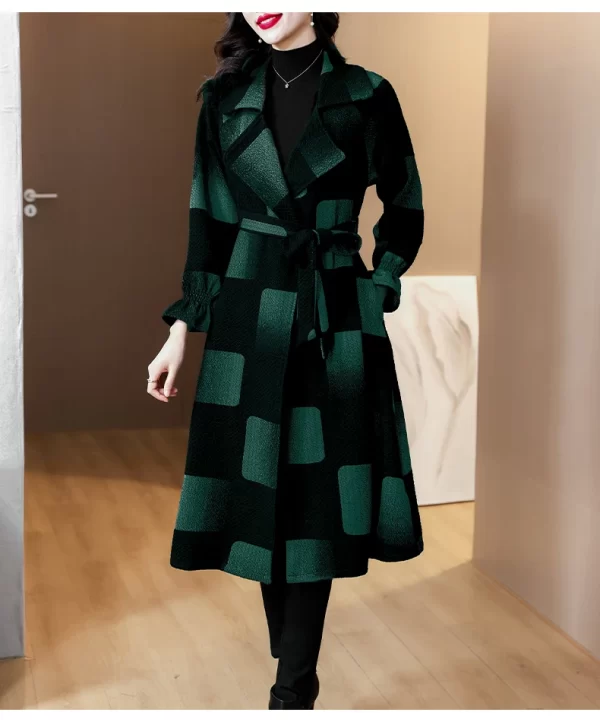 LE4544 New Winter Women'S Jackets 2025 Mature Style Trench Coat Overcoat Female
