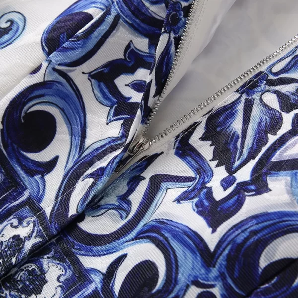 LE1640 High-Quality Handmade Diamonds Mayorika Print Short Women'S Dress 2025 Summer Vintage Fashion Boutique Dress - Image 4