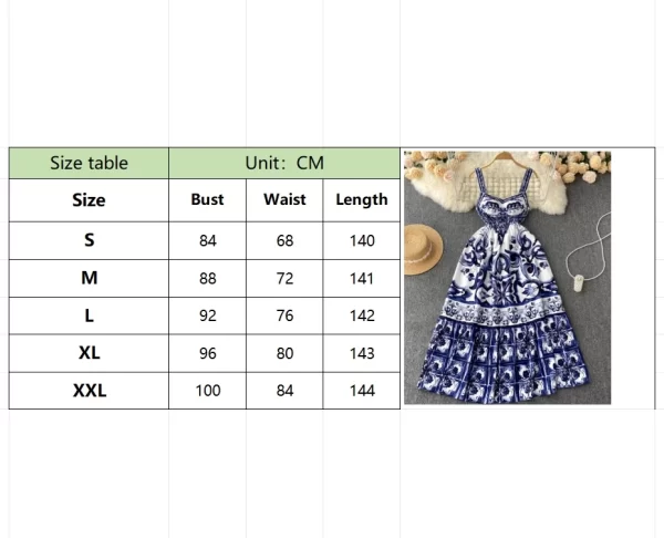 LE2120 Summer Holiday Maxi Dress Women's Spaghetti Strap V Neck Backless Blue and White Porcelain Print Vacation Long Vestido - Image 6