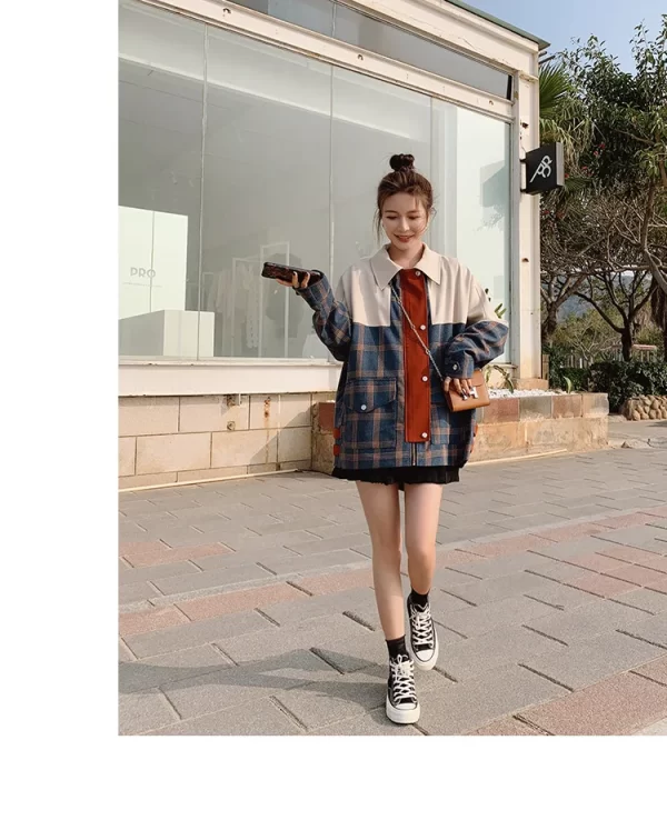 LE4566 2025 Spring and Autumn New Trench Coat in the Long Loose Waist Slimming With Spring and Autumn Coat - Image 6