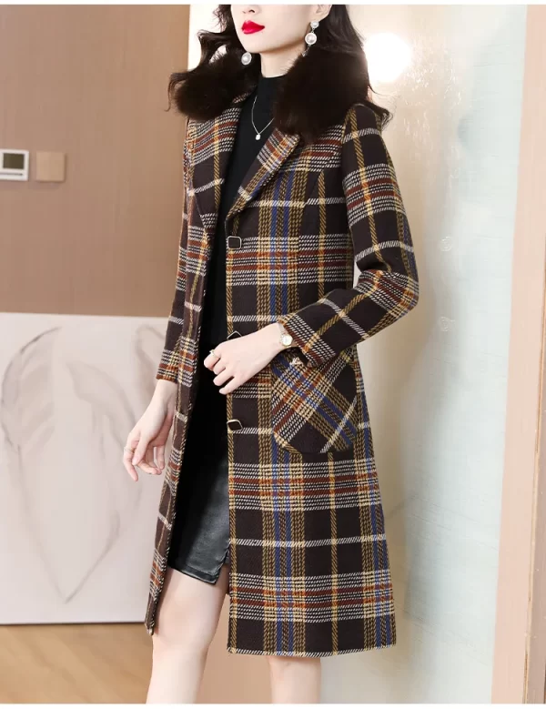 LE4545 Season New Fashion Women'S Winter Coat Cotton-Padded Coat Long Coat New in Outerwears