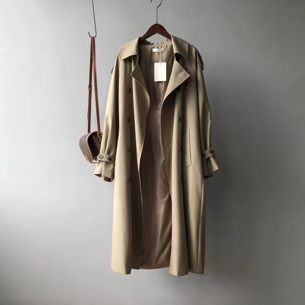 LE4541 Autumn New Korean Coat Winter Women Version Temperament Loose Waist Slimming Casual Coat Woman