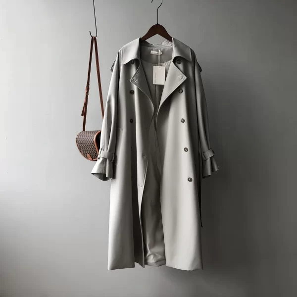 LE4541 Autumn New Korean Coat Winter Women Version Temperament Loose Waist Slimming Casual Coat Woman - Image 2