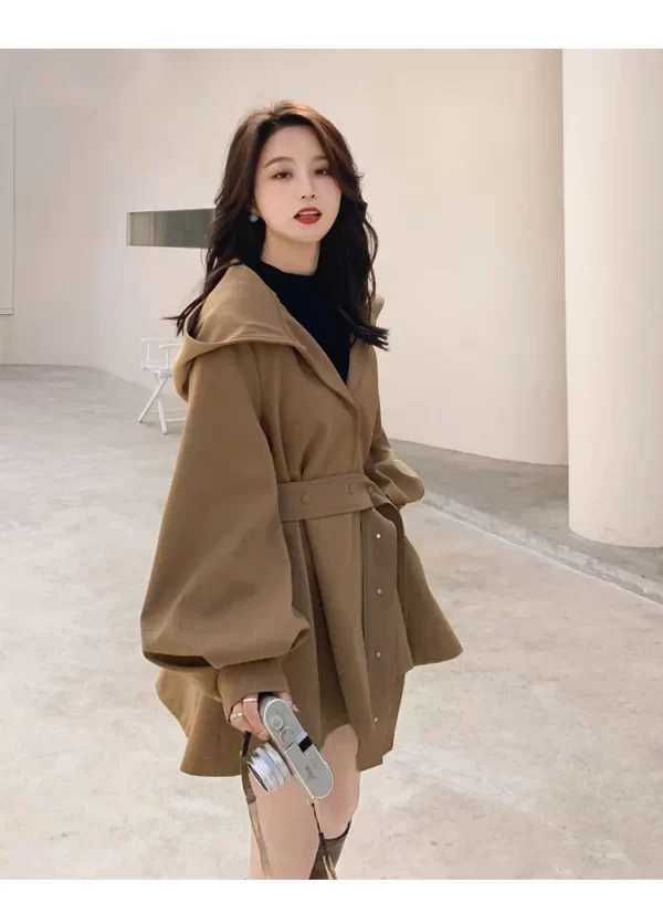 LE4574 Early Spring Loose New in Coats Jackets Temperament Woman Trench Coat - Image 4