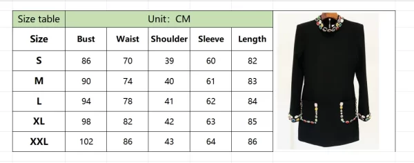 LE1923 2025 Spring Fashion Heavy Industry Nail Beads Color Gem Diamond Long Sleeve Mini Dress Socialite Party Dress - Image 6