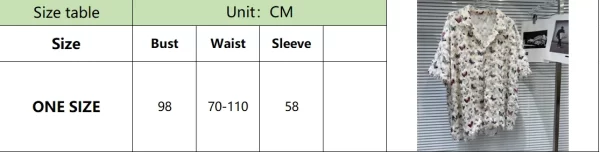 LE2065 New Minority Color Butterfly Pattern Fleece Fabric Short-Sleeved Blouse - Image 6